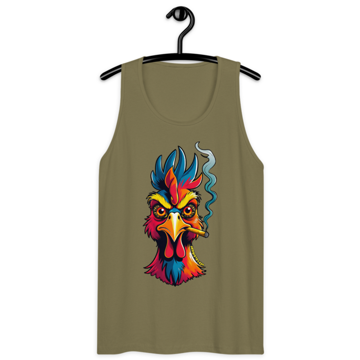 Fried Chicken – Men’s premium tank top — military green