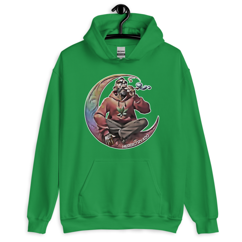 Smoking on the Moon – Unisex Hoodie — irish green