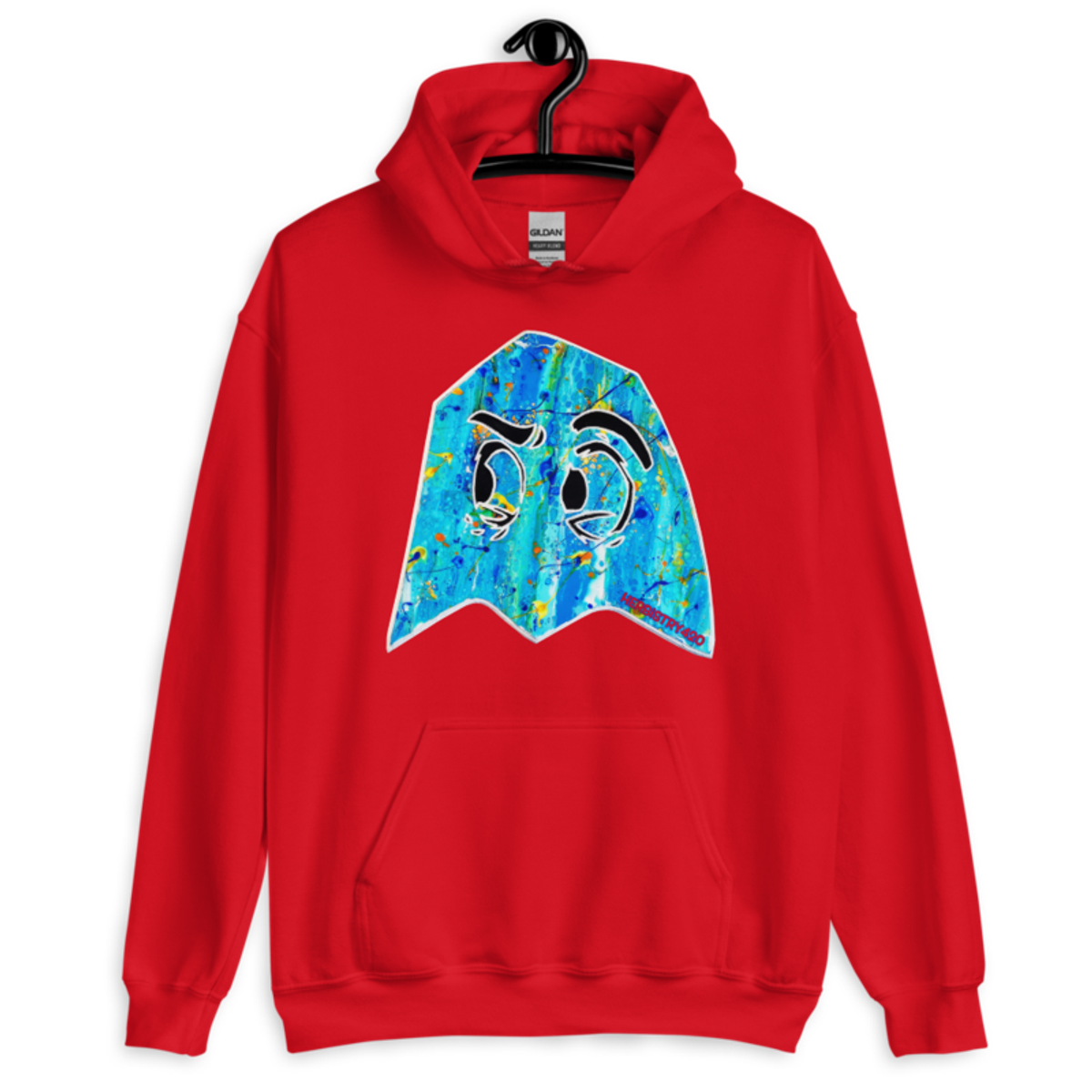 Blue Ghost – Unisex Hoodie — red