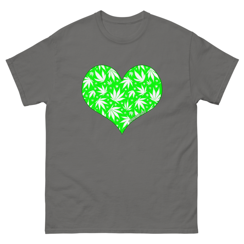 Love Weed – Unisex Classic Tee — charcoal