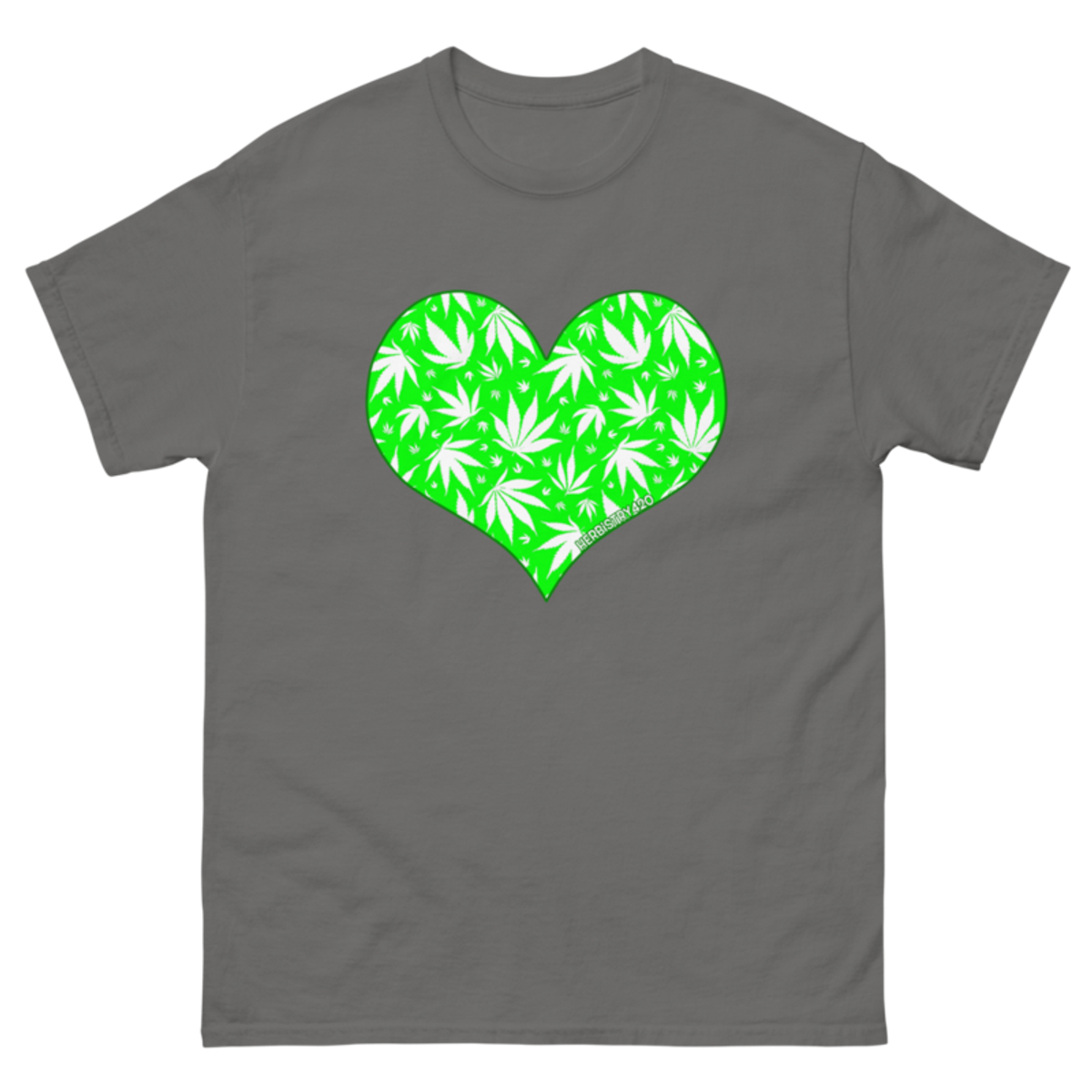 Love Weed – Unisex Classic Tee — charcoal