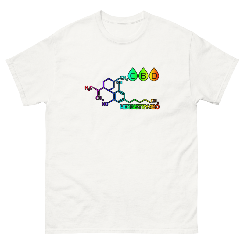 CBD Molecule – Unisex Classic Tee — white
