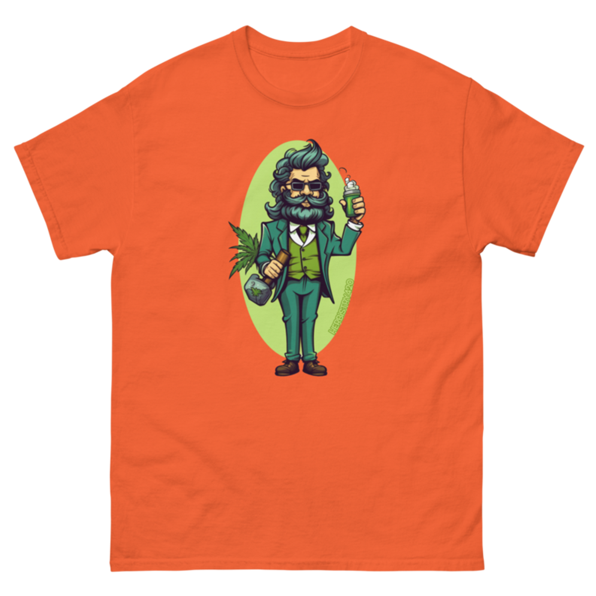 Weed Hipster – Unisex Classic Tee — orange