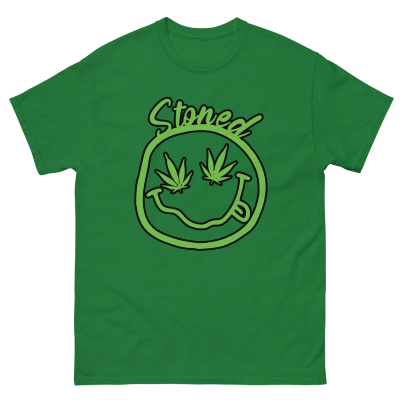 Stoned – Unisex Classic Tee — turf green