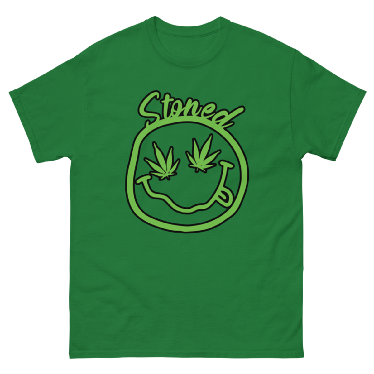 Stoned – Unisex Classic Tee — turf green