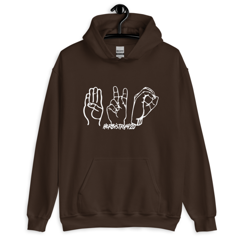 420 Hands – Unisex Hoodie — dark chocolate