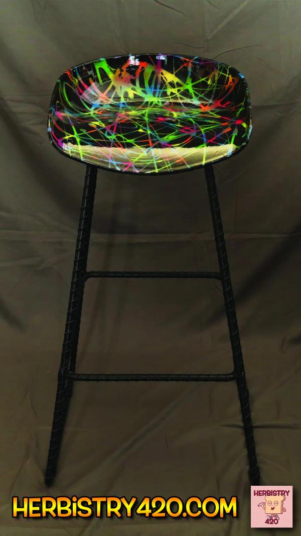 Hand-Painted Art Chair – One of a Kind
