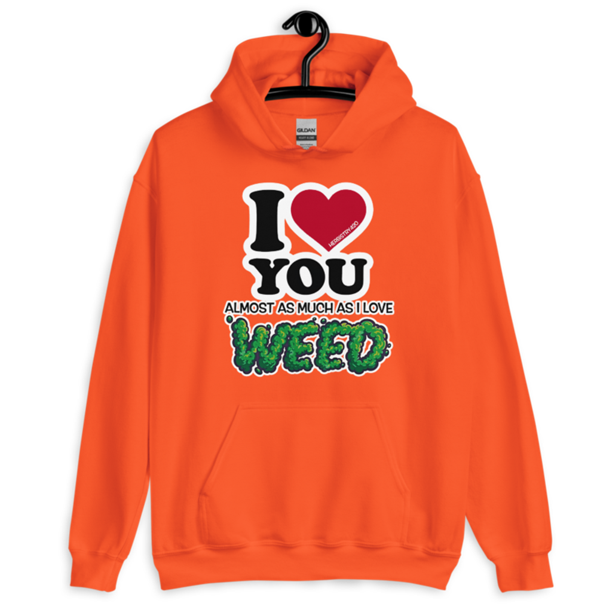 I Love You Almost – Unisex Hoodie — orange