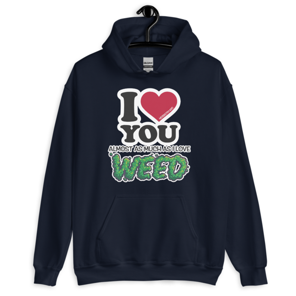 I Love You Almost – Unisex Hoodie — navy