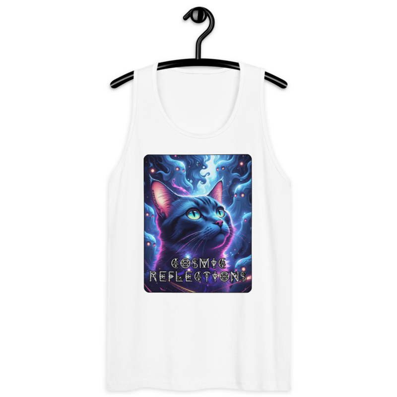 Cosmic Reflections – Men’s Premium Tank Top — white
