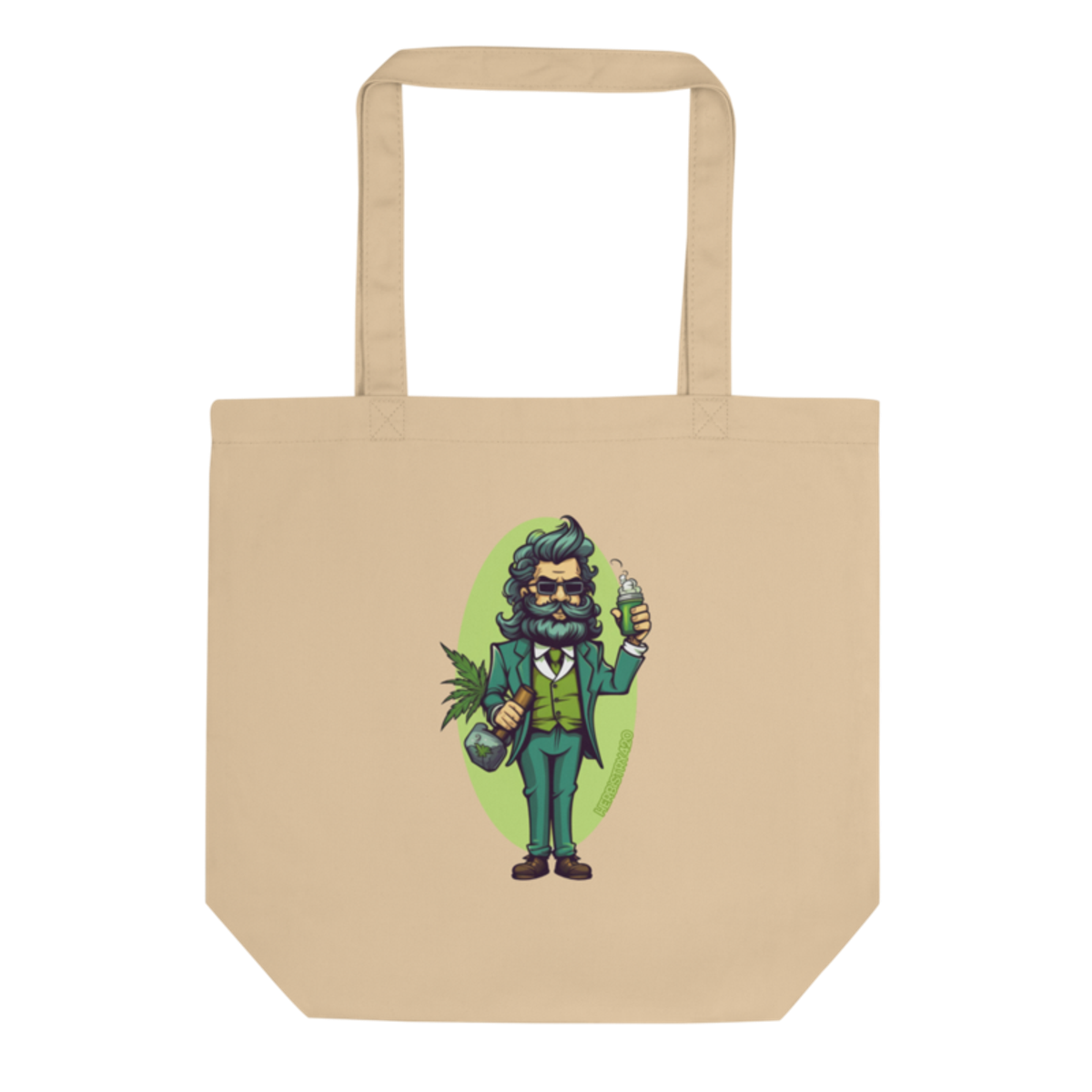 Weed Hipster – Eco Tote Bag — oyster
