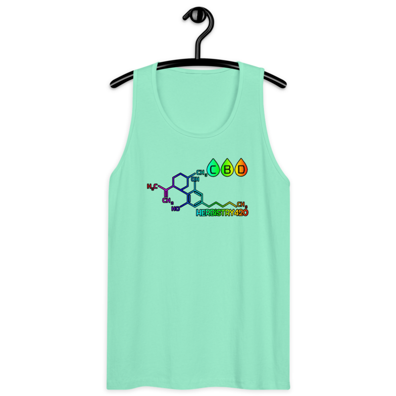 CBD Molecule – Men’s premium tank top — mint