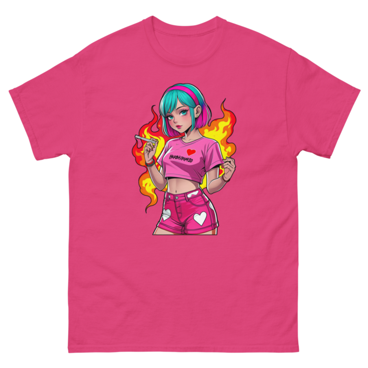 Anime Vape Girl - Unisex classic tee — heliconia