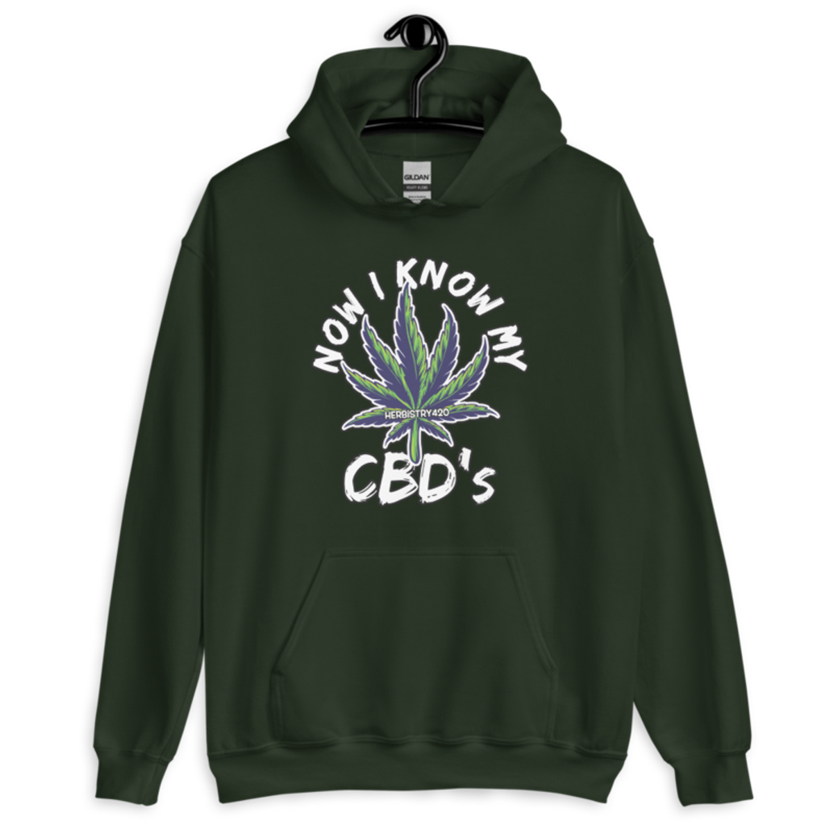 Now I Know My – Unisex Hoodie — forest green