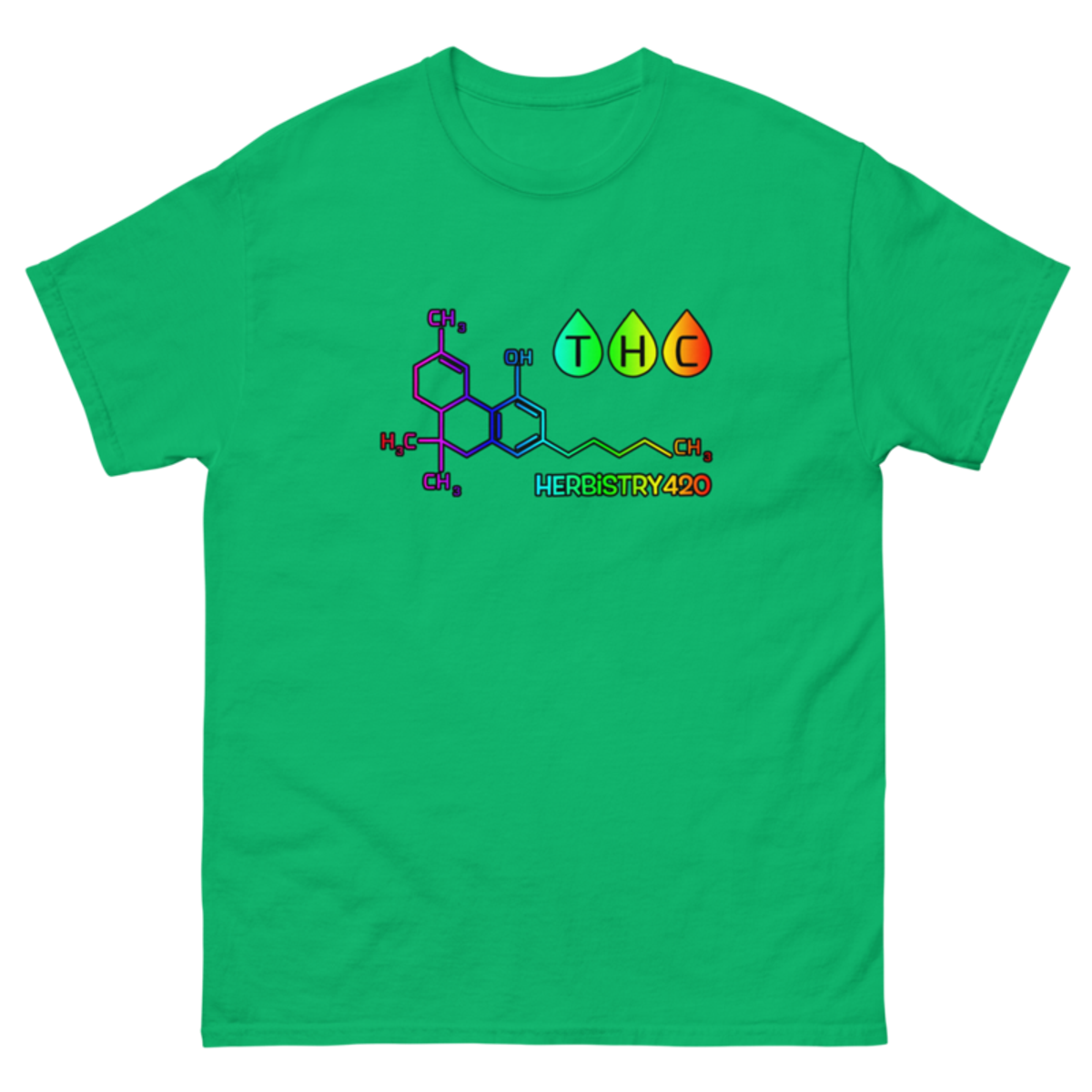 THC Molecule – Unisex Classic Tee — irish green