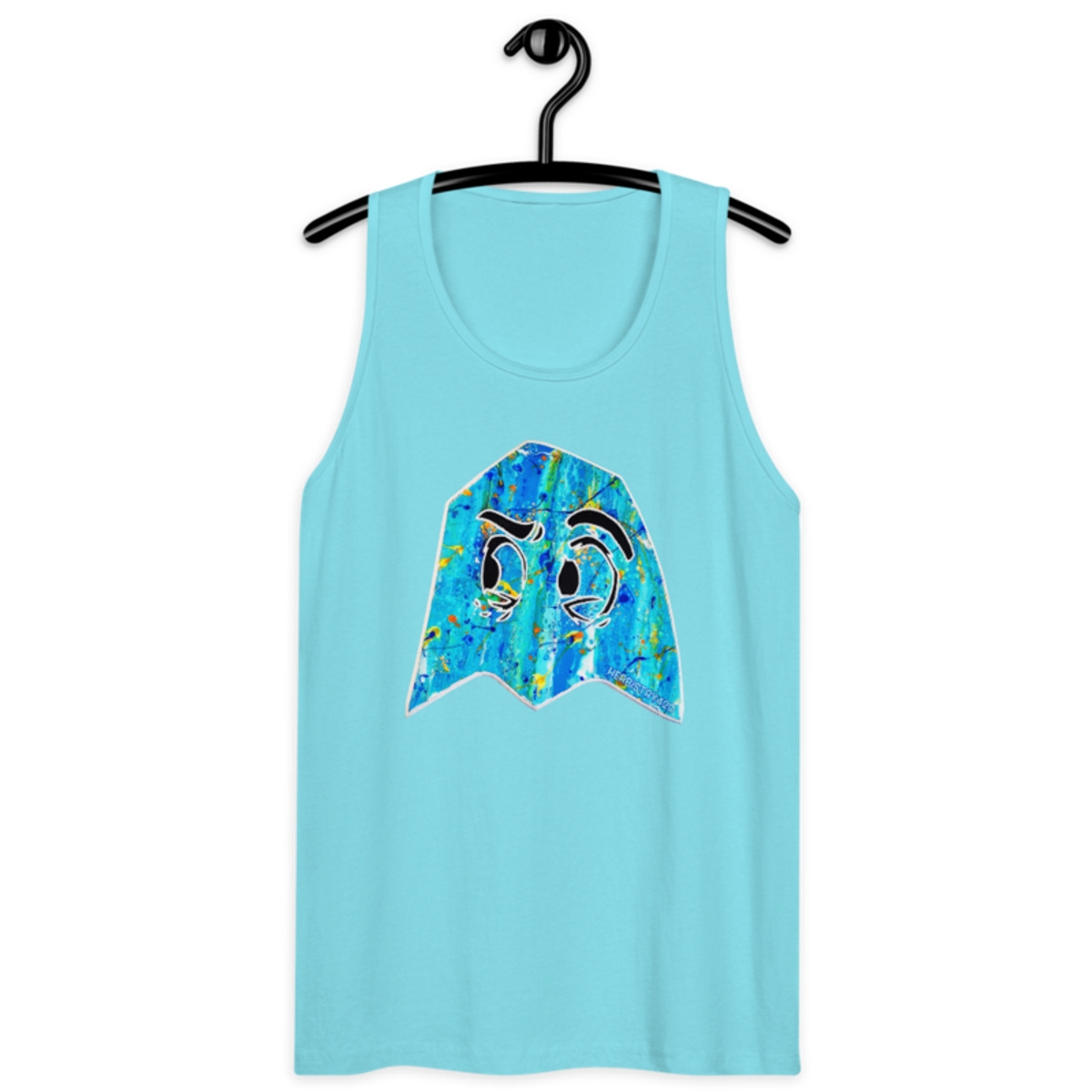 Blue Ghost – Men’s premium tank top — pacific blue