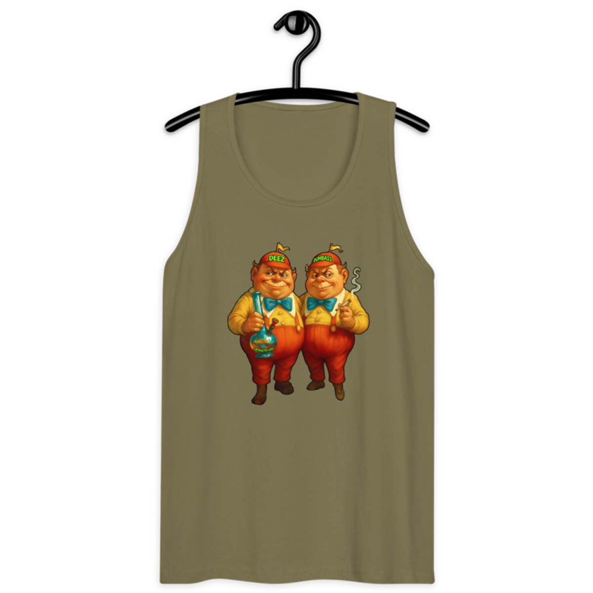 D & D – Men’s premium tank top — military green