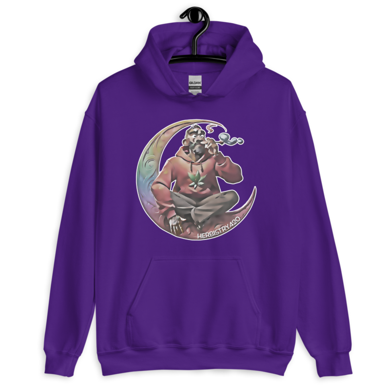 Smoking on the Moon – Unisex Hoodie — purple