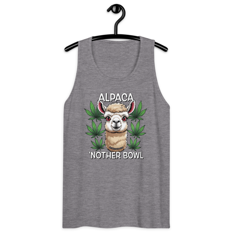 Alpaca 'Nother Bowl – Men’s premium tank top — athletic heather