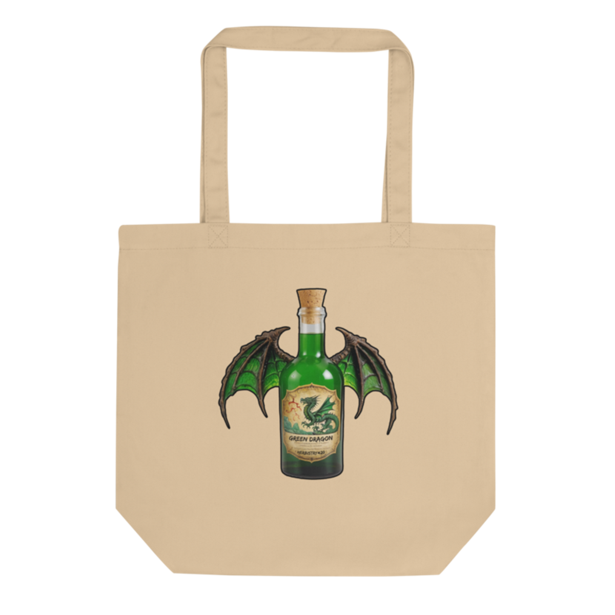Green Dragon – Eco Tote Bag — oyster