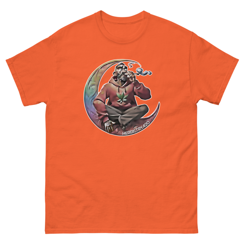 Smoking on the Moon – Unisex Classic Tee — orange