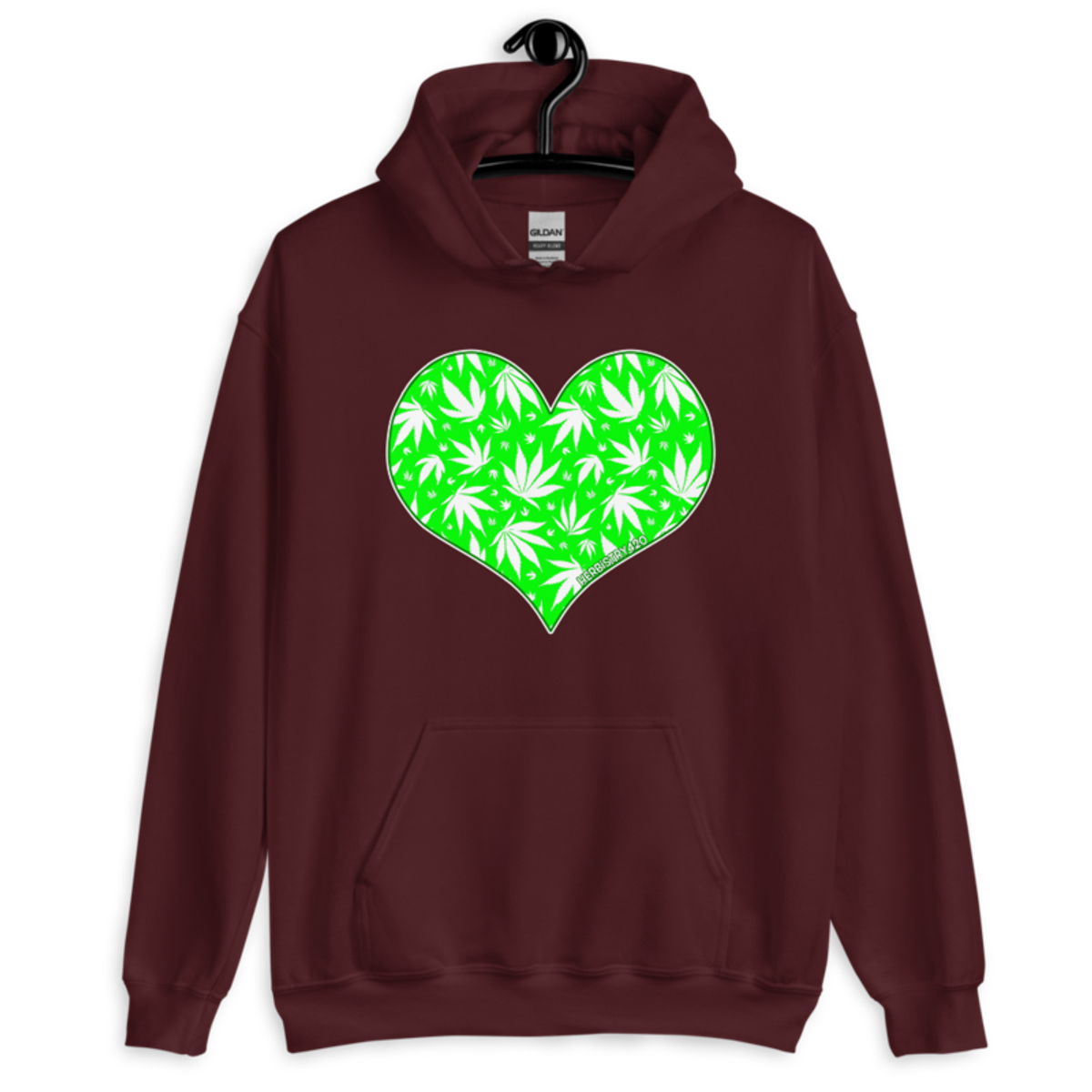 Love Weed – Unisex Hoodie — maroon