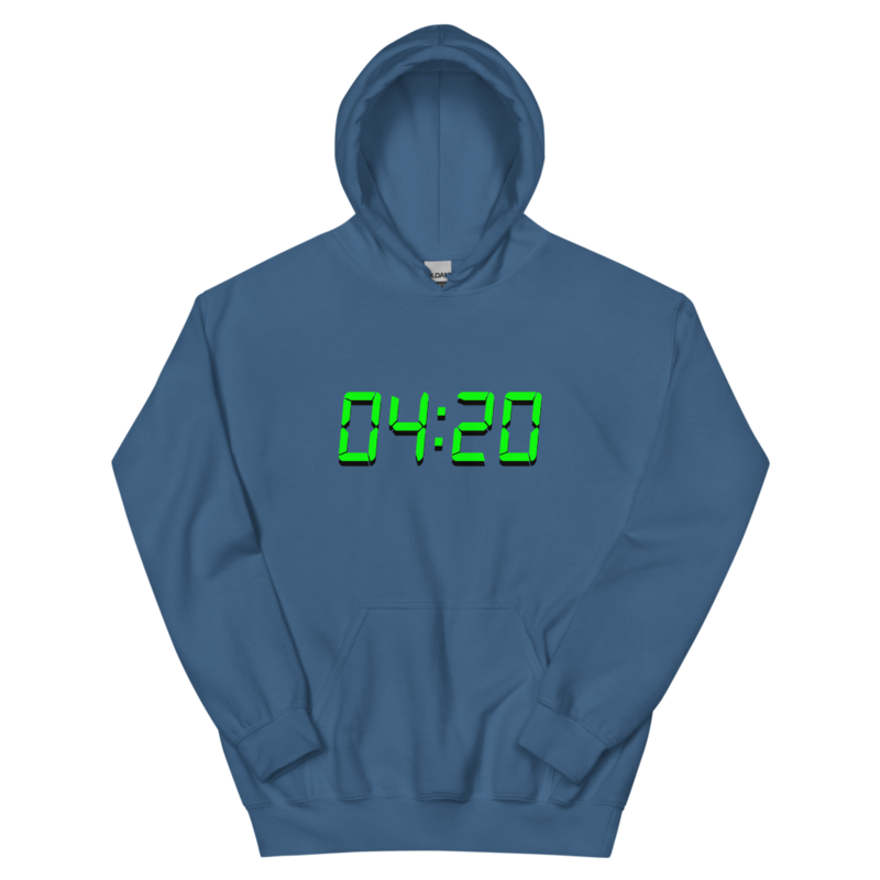 04:20 Digital – Unisex Hoodie — indigo blue