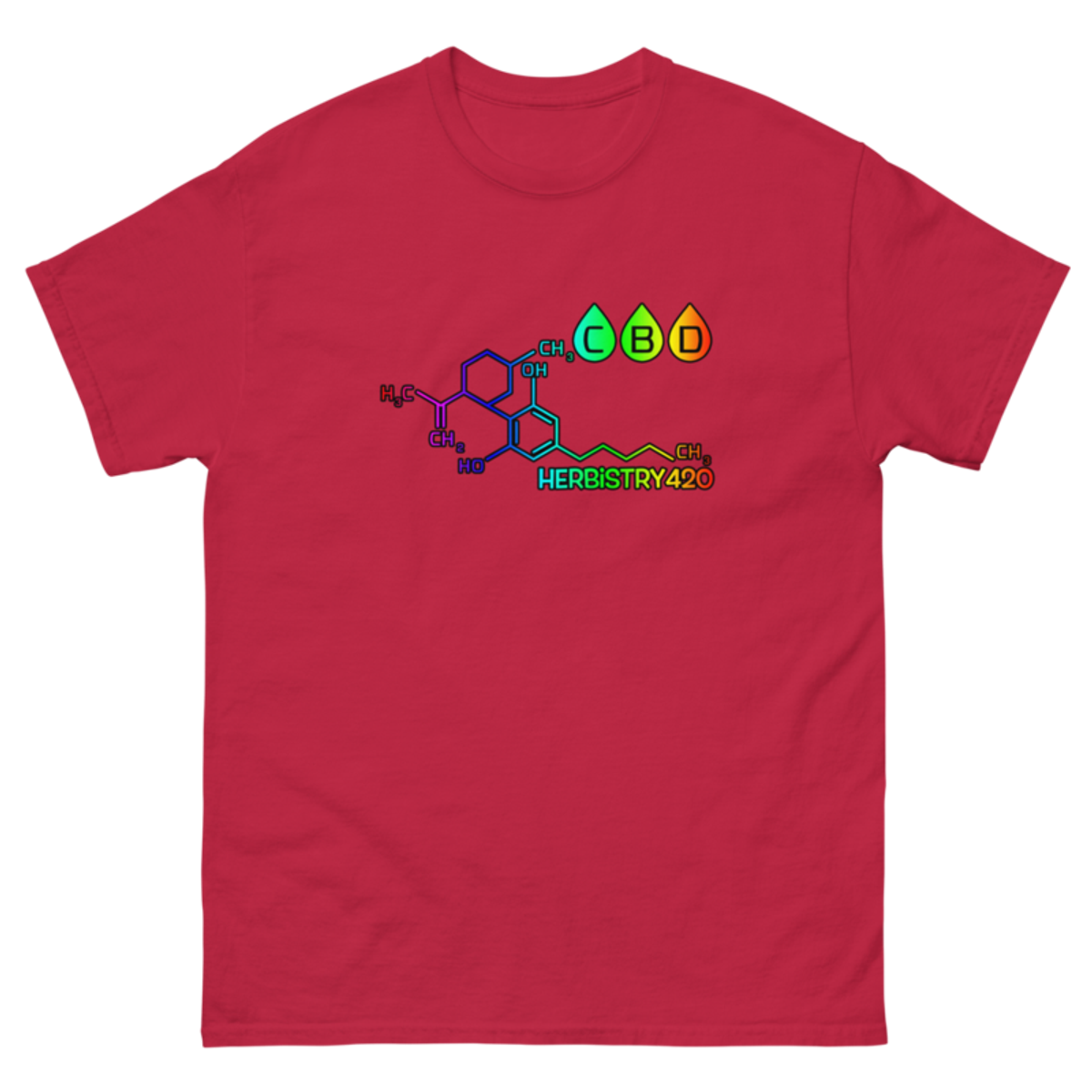 CBD Molecule – Unisex Classic Tee — cardinal