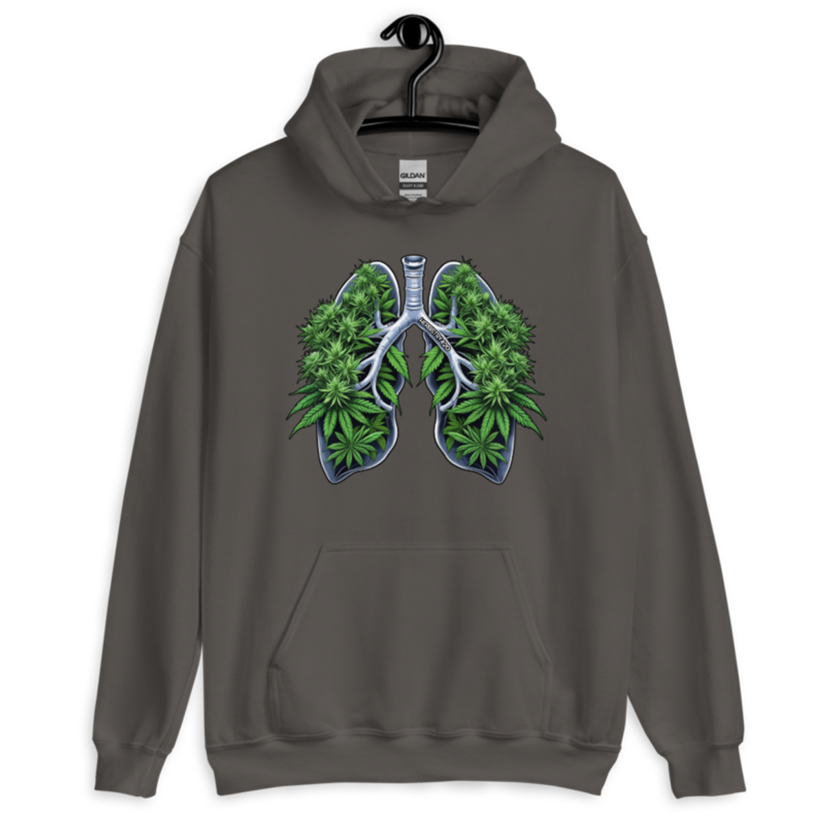 Weed Lungs – Unisex Hoodie — charcoal