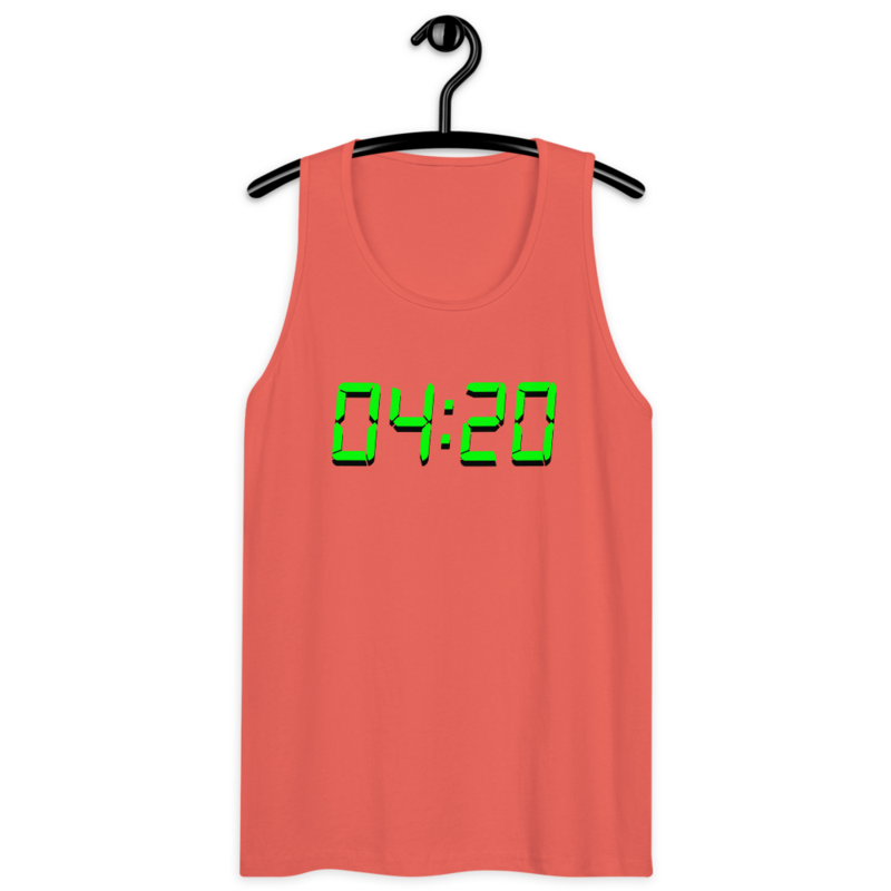 04:20 Digital – Men’s premium tank top — coral