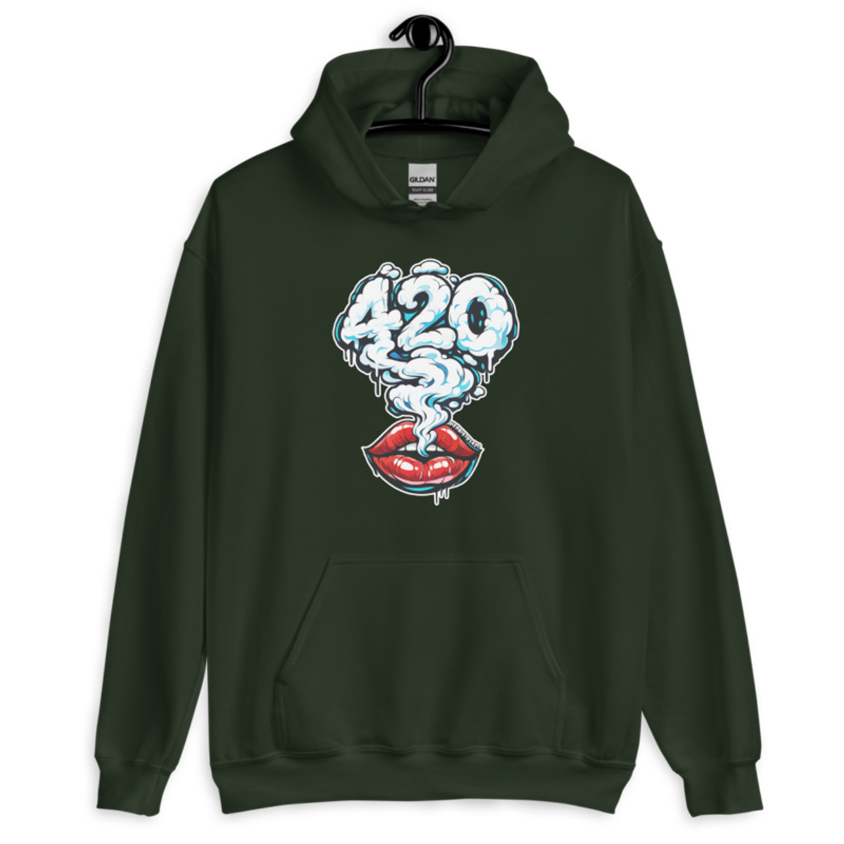 Those Lips – Unisex Hoodie — forest green
