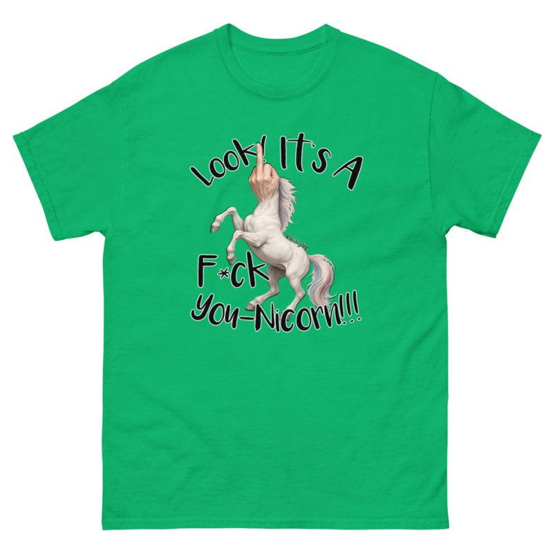 F•ck Unicorn – Unisex classic tee — irish green