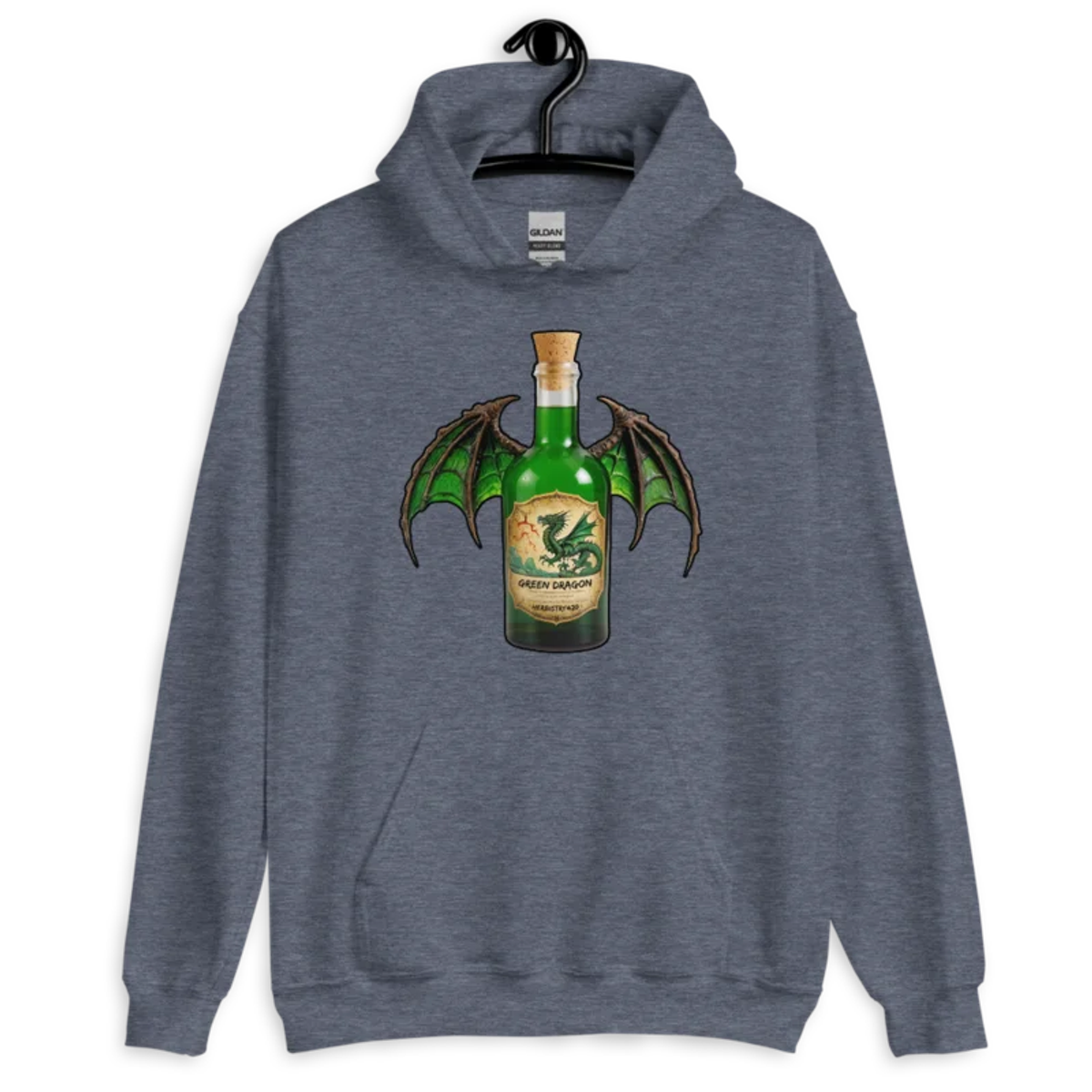 Green Dragon – Unisex Hoodie — heather sport dark navy