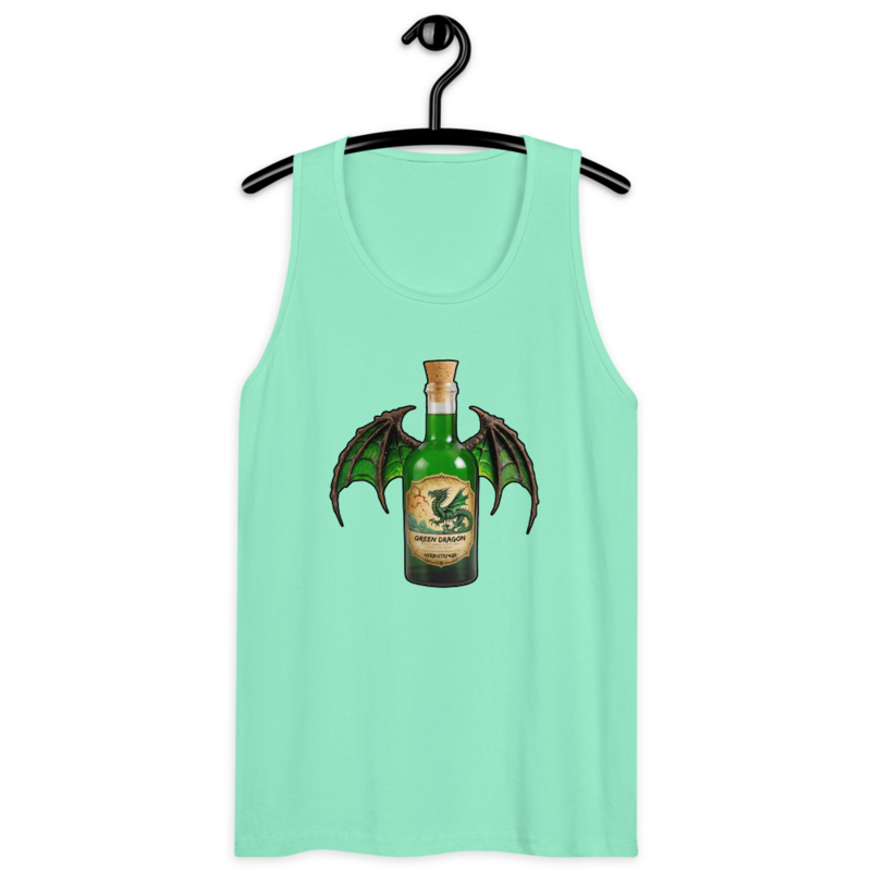Green Dragon – Men’s premium tank top — mint