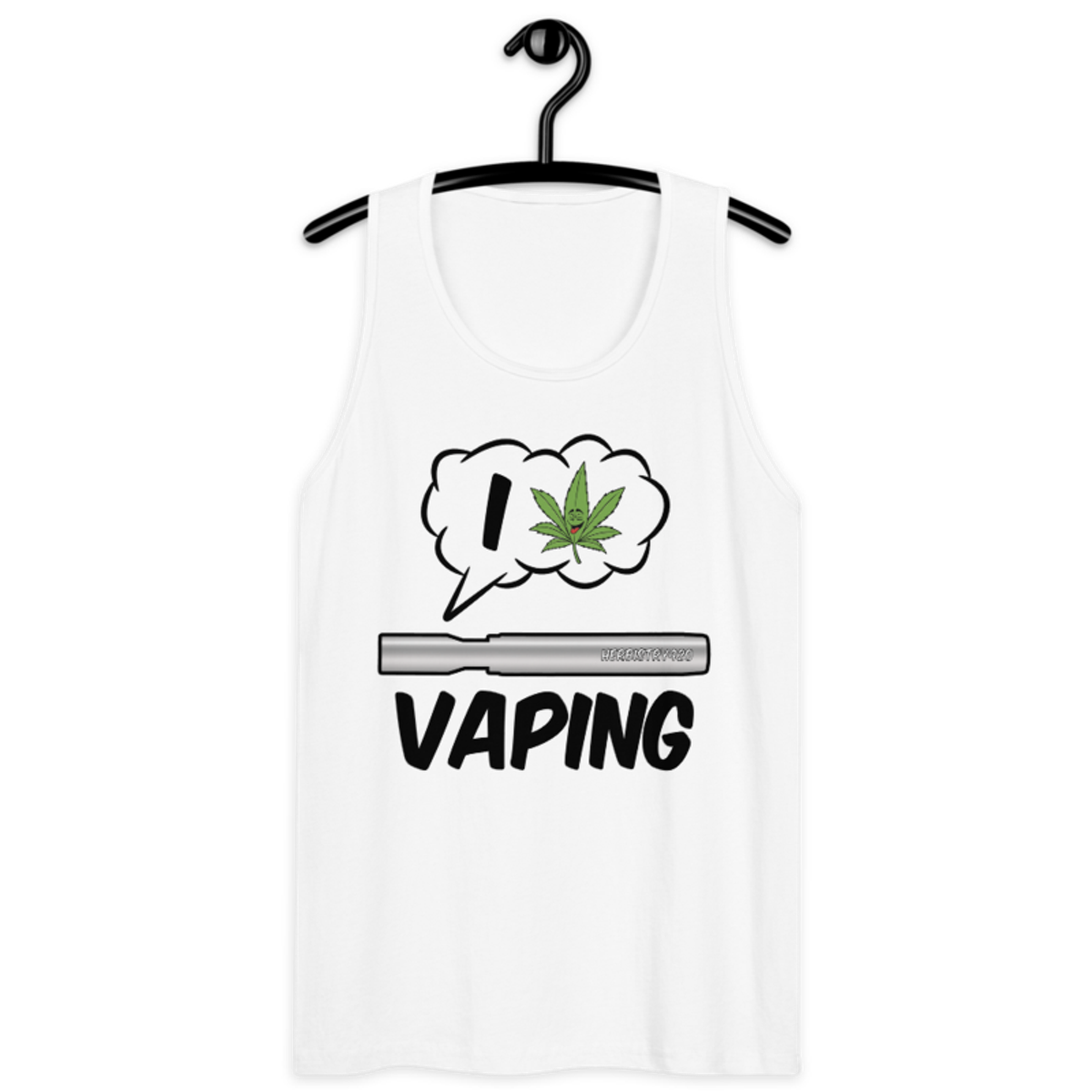 I Love Vaping – Men’s premium tank top — white