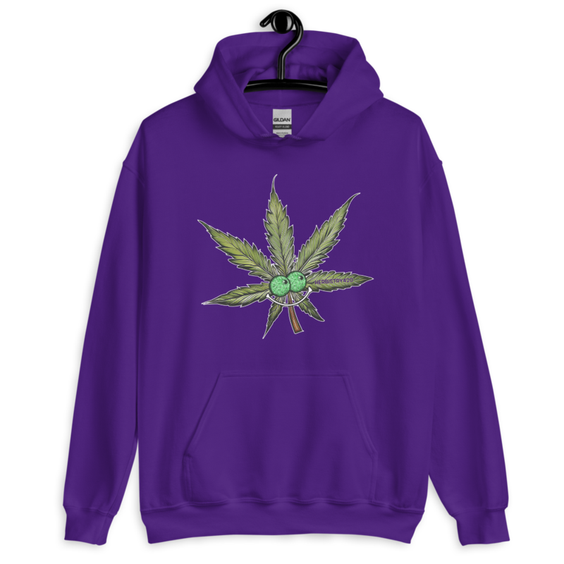Happy Leaf – Unisex Hoodie — purple