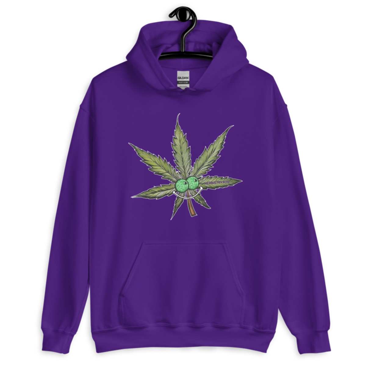 Happy Leaf – Unisex Hoodie — purple