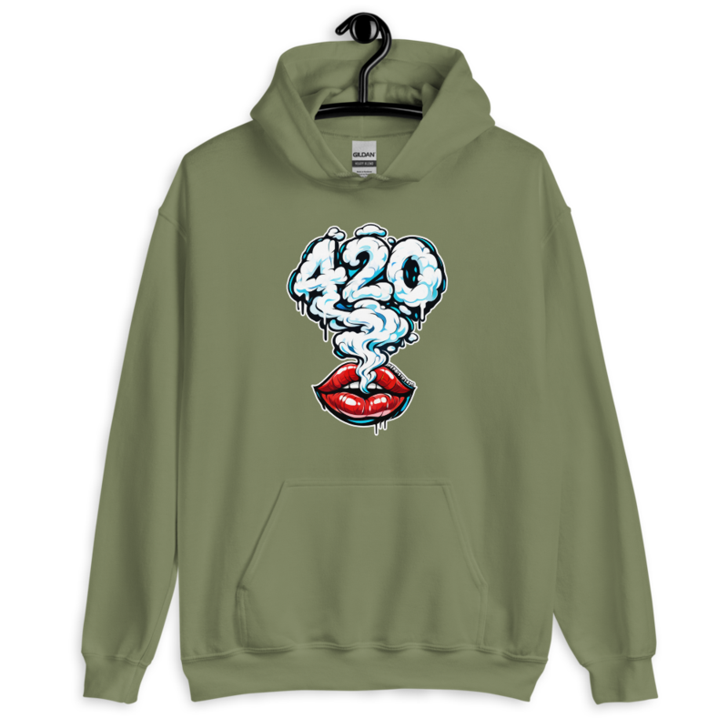 Those Lips – Unisex Hoodie — military green