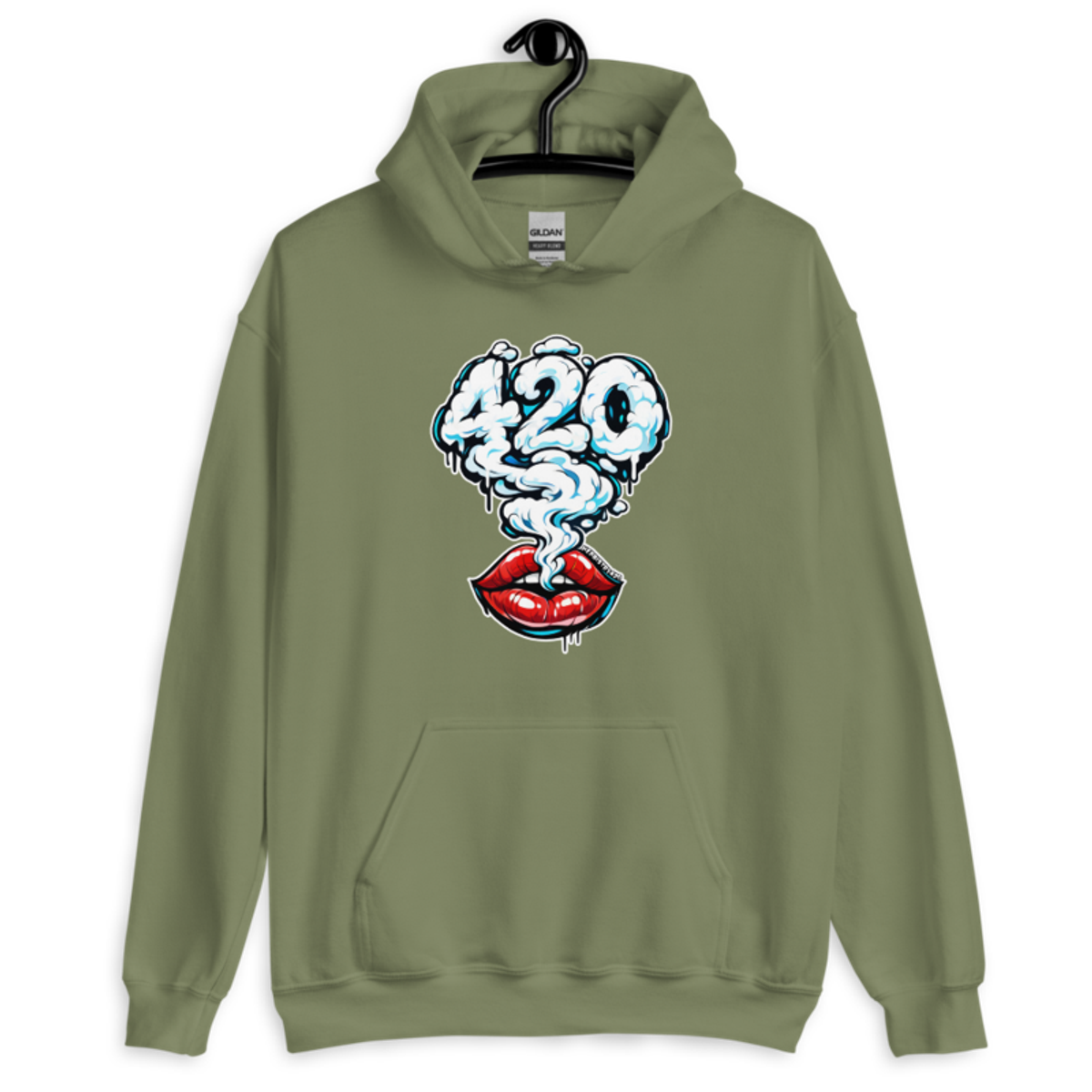 Those Lips – Unisex Hoodie — military green