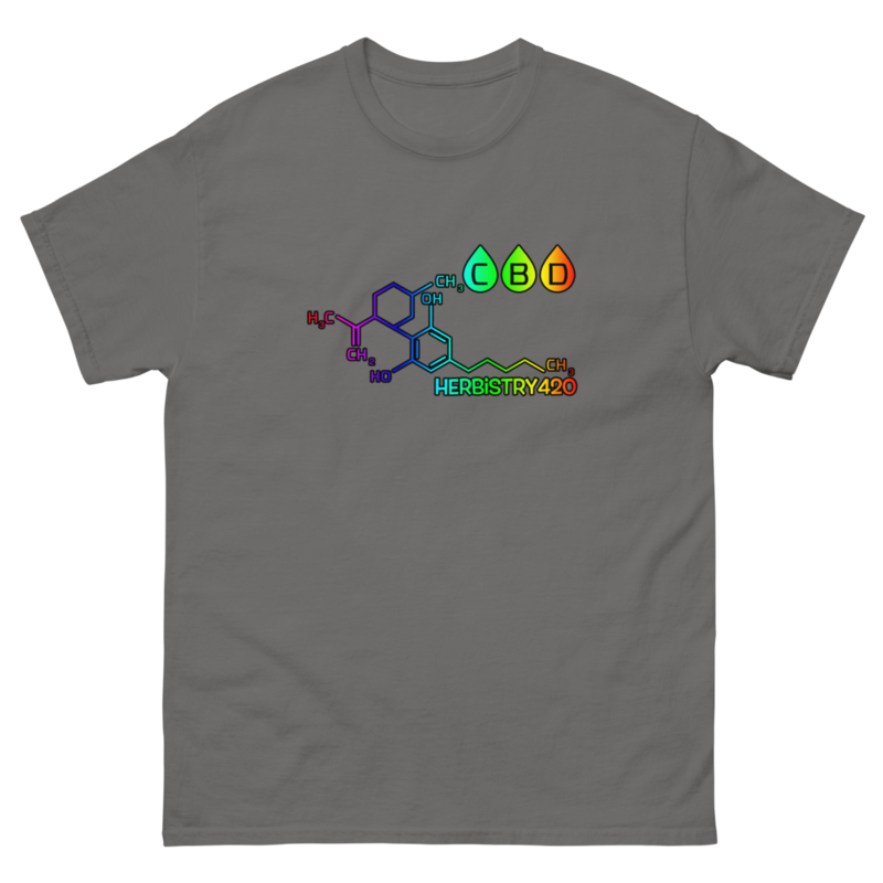 CBD Molecule – Unisex Classic Tee — charcoal