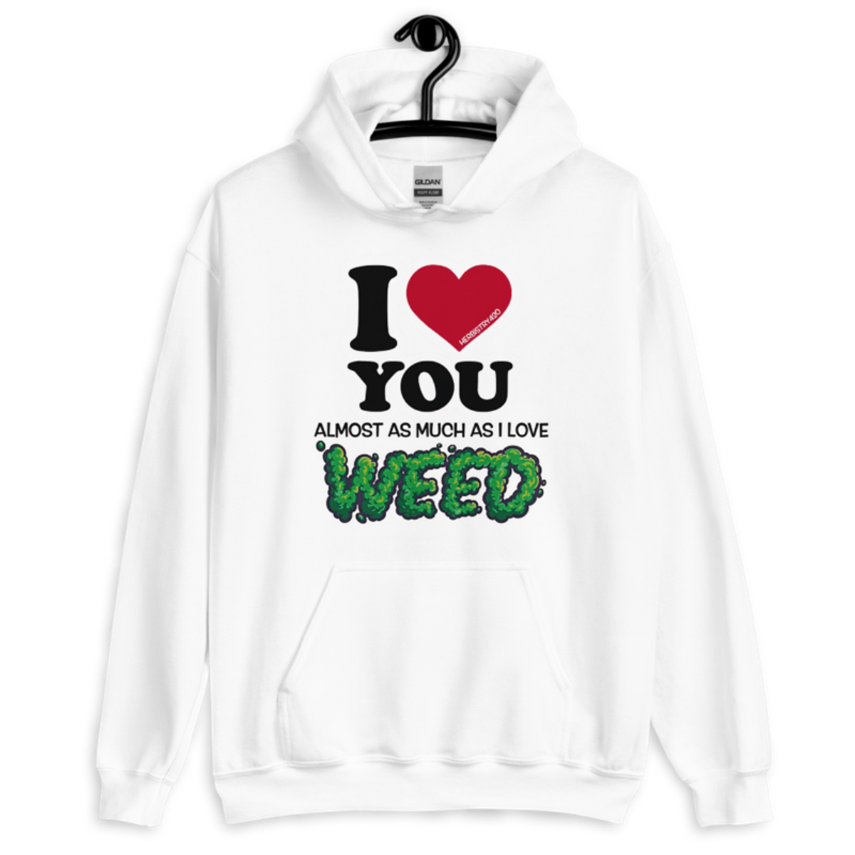 I Love You Almost – Unisex Hoodie — white