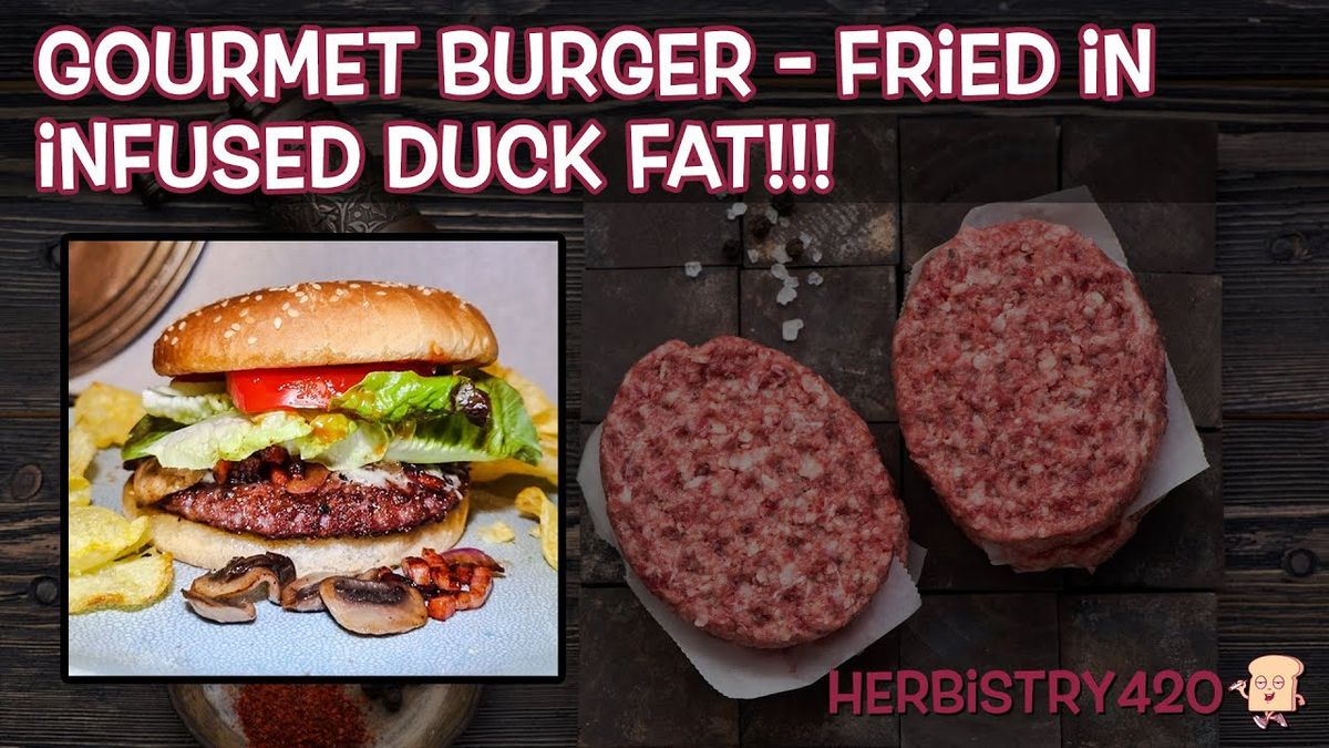 gourmet burger infused duck fat recipe
