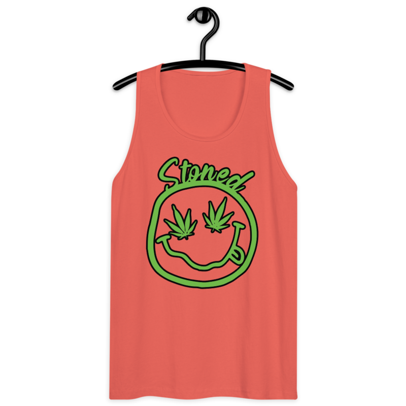 Stoned – Men’s premium tank top — coral