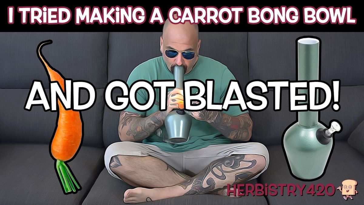 carrot bong bowl diy