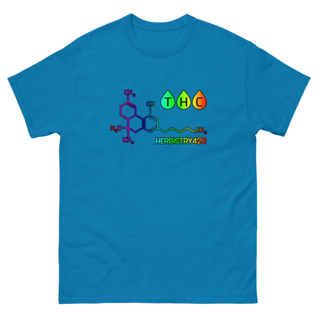 THC Molecule – Unisex Classic Tee — sapphire