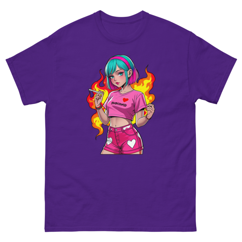 Anime Vape Girl - Unisex classic tee — purple