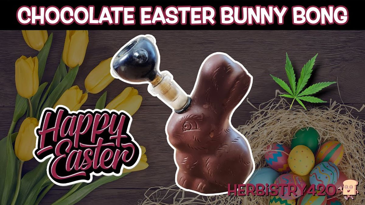 chocolate bunny bong easter diy