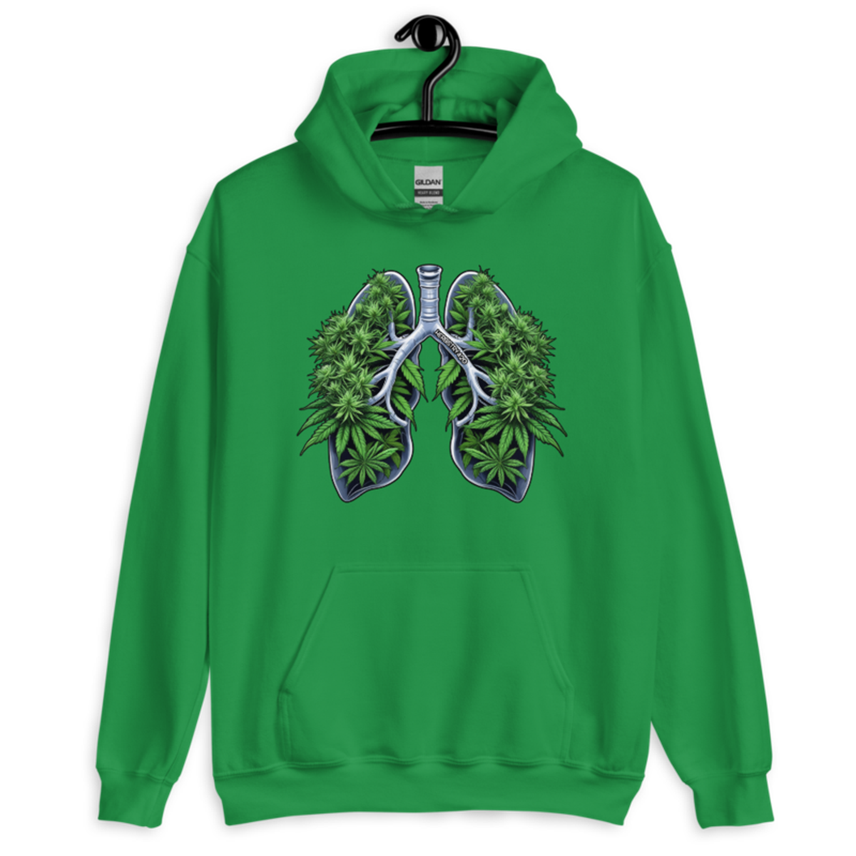 Weed Lungs – Unisex Hoodie — irish green