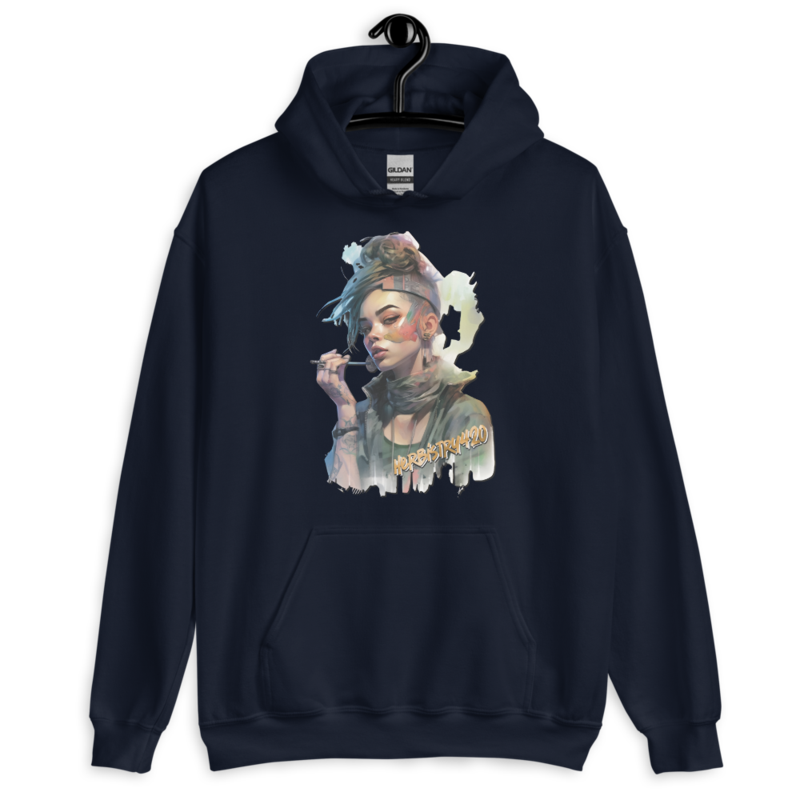 Steampunk Girl 2 – Unisex Hoodie — navy