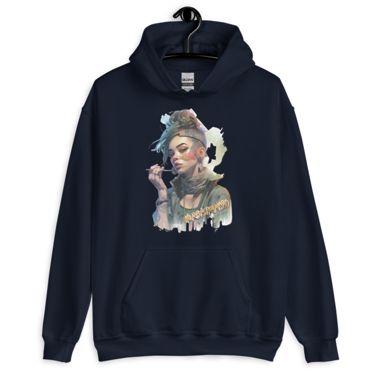 Steampunk Girl 2 – Unisex Hoodie — navy